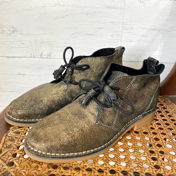 hush gold boots
